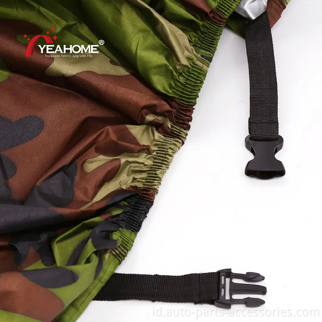 Semua cuaca tahan air anti-UV Motor cover camouflage dicetak